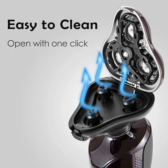 LED Electric Razor for Men Mens Electric Shavers USB Rechargeable Shave Men’s Grooming Kit Black