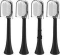 2/4PCS Ultra-fine Soft Toothbrush Brush Heads Compatibility for Phili Sonic HX3/HX6/HX9 for 6780 3014(4PCS Black)