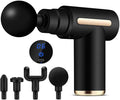 DIGAO Fascia Gun - Muscle Massage Gun - Handheld Deep Tissue Massager - Percussion Chiropractic Massager with 6 Adjustable Speeds and 4 Heads for Athletes to Relief Pain and Relax (Black)