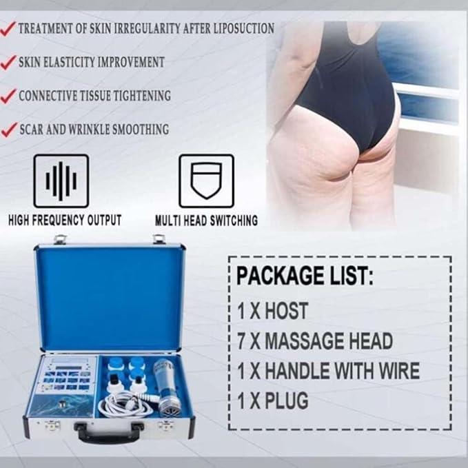 Electromagnetic Shock Wave Machine Shockwave ED Therapy MachinePortable Shock Wave Professional Pain Relief Massager Treatment Device