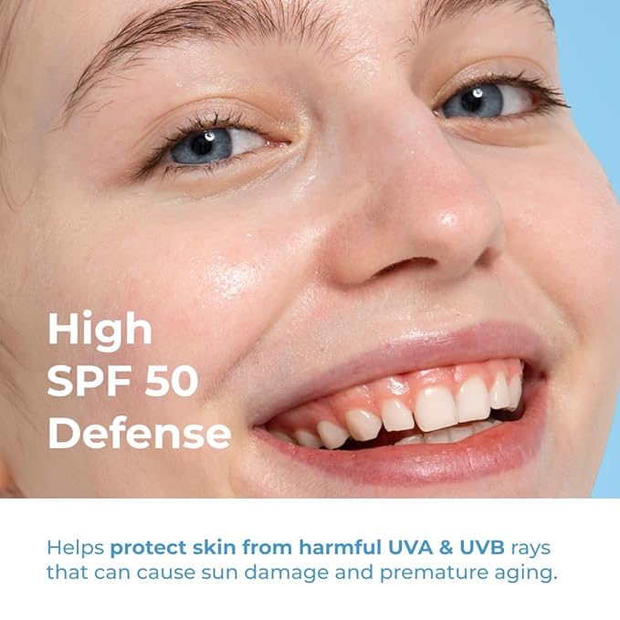 Puréel UV Clairé SPF 50 Sunscreen For Face – Clear &amp Invisible - No White Cast - Oil Free - Lightweight - Non-Sticky - UVA/UVB Protection For All Skin Types &amp Tone - 1.7 fl. oz