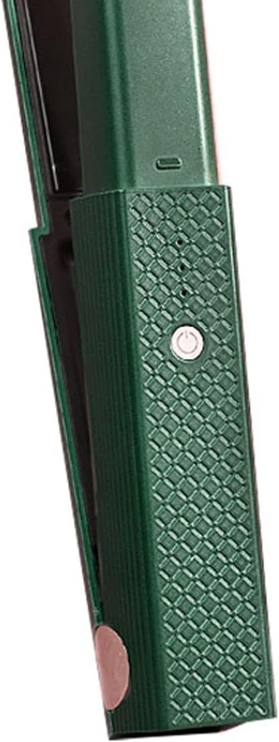 Cordless Hair Straightener Curling Flat Iron Quickly Heating Prevent Damage Hair Straightener Curler for Travel (Green)