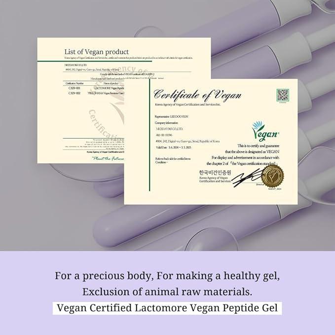 Vegan Peptide Gel | Intimate Recovery Gel | Hydration &amp Comfort | With Peptide Niacinamide &amp Lactobacillus (0.06 Fl Oz (Pack of 10))
