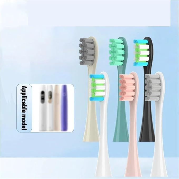 6 Pack Replacement Brush Heads for X/One/SE/XPRO/Z1/AIR Sonic Soft Bristles Waterproof &amp Vacuum Sealed(GN 6Pcs)
