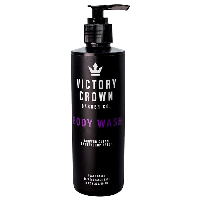 Victory Crown Moisturizing Body Wash Plant-Based Cleanser with Coconut &amp Pumice Extract 8 Oz