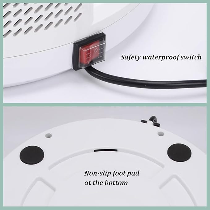 Full Body Dryer Waterproof Shower Dryer with Pre-Warm Negative Ion Skin Care Anti-Slip Foot Pad 2500W Body Care Dryer for Bathroom Home Hotel Swimming Pools