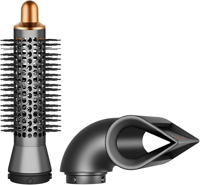 Small Round Volumizng Brush and Blade Concentrator Attachment for Dyson Airwrap HS01 HS05 HS08 for a Smooth More Aligned Finish and Defined Bouncy Curls