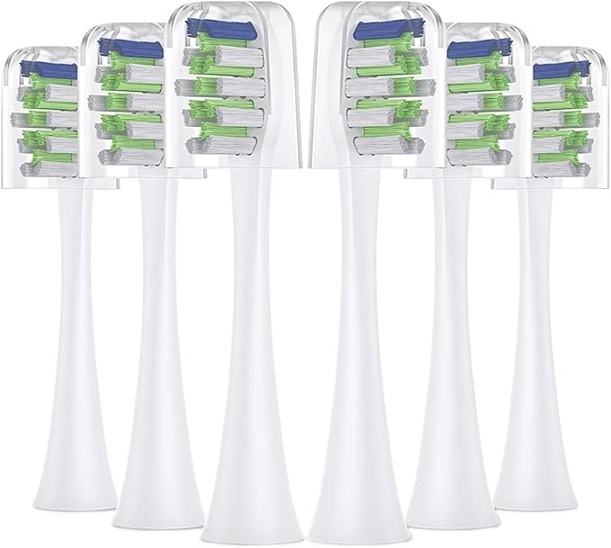 4 Pcs/lot Toothbrushes HeadCompatible for Sarmocare S100 and S700 Ultrasonic Electric Toothbrush Fit(4pcs White -B)