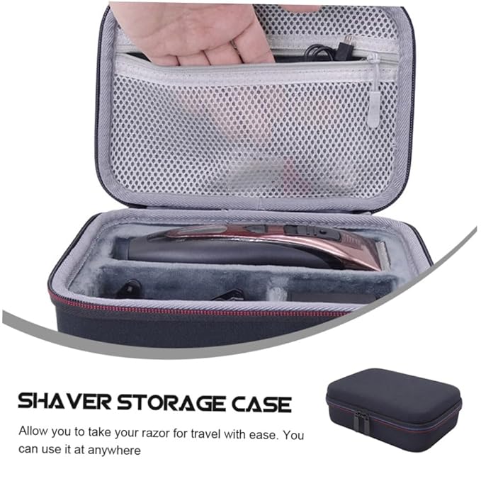 2pcs Beard Razor Storage Case Shaver Bag Travel Kit for Men Safe Razor Storage Case Compact Easy to Carry