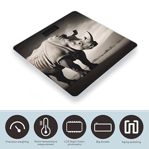 South Africa Animal Scale for Body Weight High Precision Digital Weight Scales with LCD Display Anti-Slip Sturdy Slim Tempered Glass Bathroom Scale for Home Use