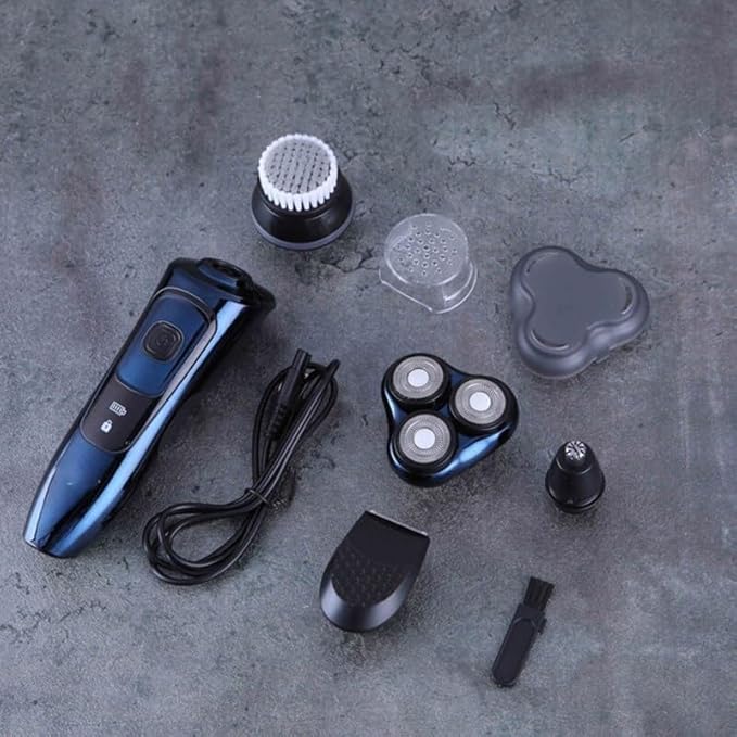 Head Shavers for Bald Men Professional Mens Electric Shavers Razor 3D Beard Trimmer Rotary Facail Head Shaver for Men Sideburn Nose Trimmer Adult Razor
