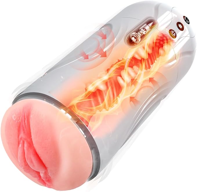 Automatic Male Masterburbatar Pocket Puzzy Heat Vibration Sucking Thrusting Mens Masterbuters Life Size Adult Toy Tight Sleeve Electric Massager Mastusbafor Machine Hands Free Underwear POW04