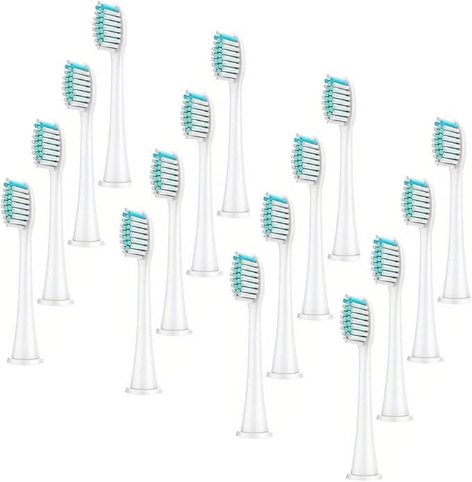 4/8pcs Replacement Toothbrush Heads Compatible with 4100 6500 6100 7500 5300 11(White 16pc)