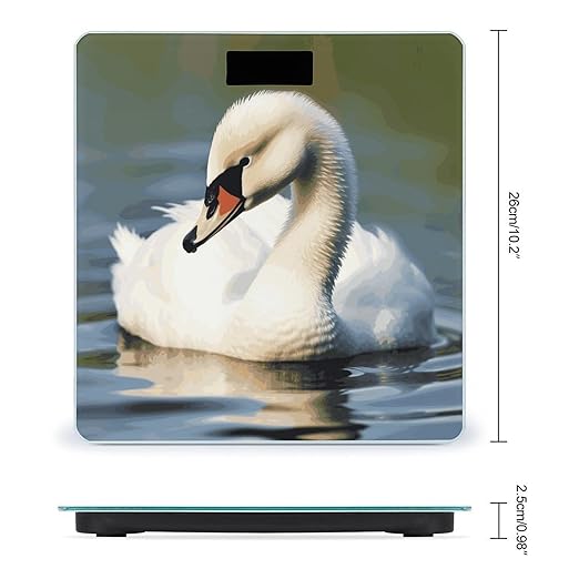Cute Little Swan Bathroom ScaleHighly Accurate Digital Weighing Machine for People Bright LED Display Weight Scale for The Aldult Home Use