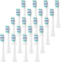12/20 PcsCompatible for with Electric Toothbrush Replacement Brush Heads Toothbrushes Head Refills for 1100 2100 4100(White-20 Pcs)