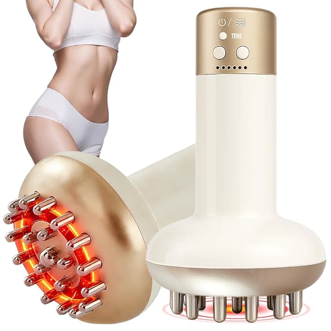 Lymphatic Drainage Massager &amp Anti Cellulite Massage Tool Reduce Stretch Marks &amp Cellulite for Legs Arms &amp Belly Body Sculpting Machine with Microcurrent Light Heat &amp VibrationW