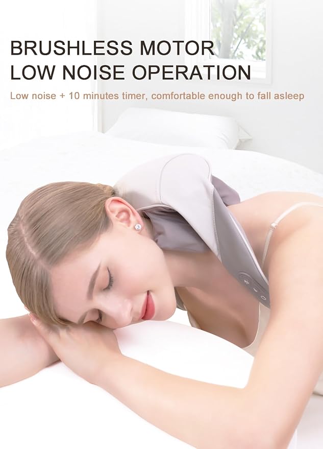 Neck and Shoulder Gift for Mom Dad Men WomenShiatsu Neck and Back Massager 3D Kneading Massage Pillow with Heat Deep Tissue Kneading Pillow Massage
