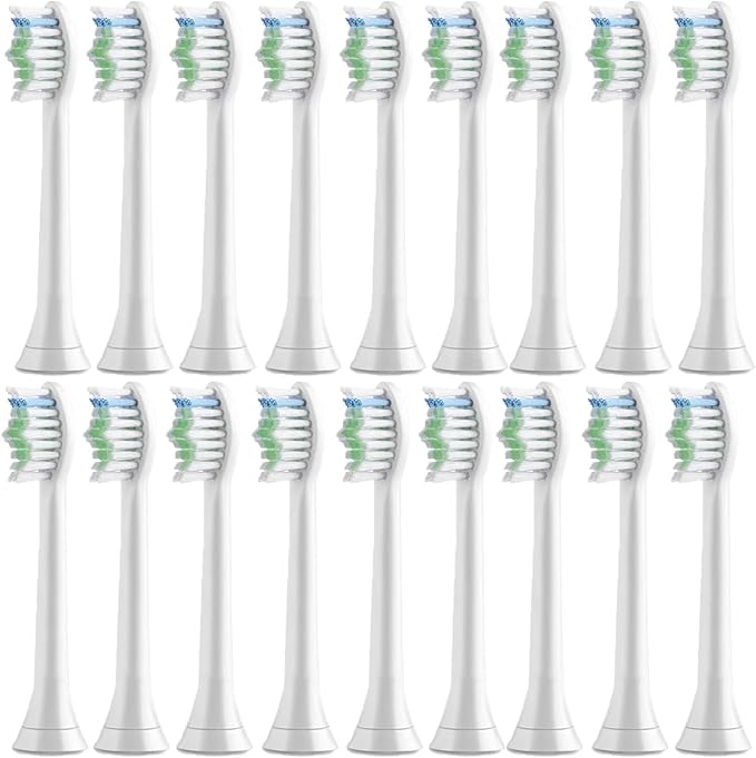 12/16pcs Replacement Brush HeadCompatible for PH Electric Toothbrush(16pcs White)