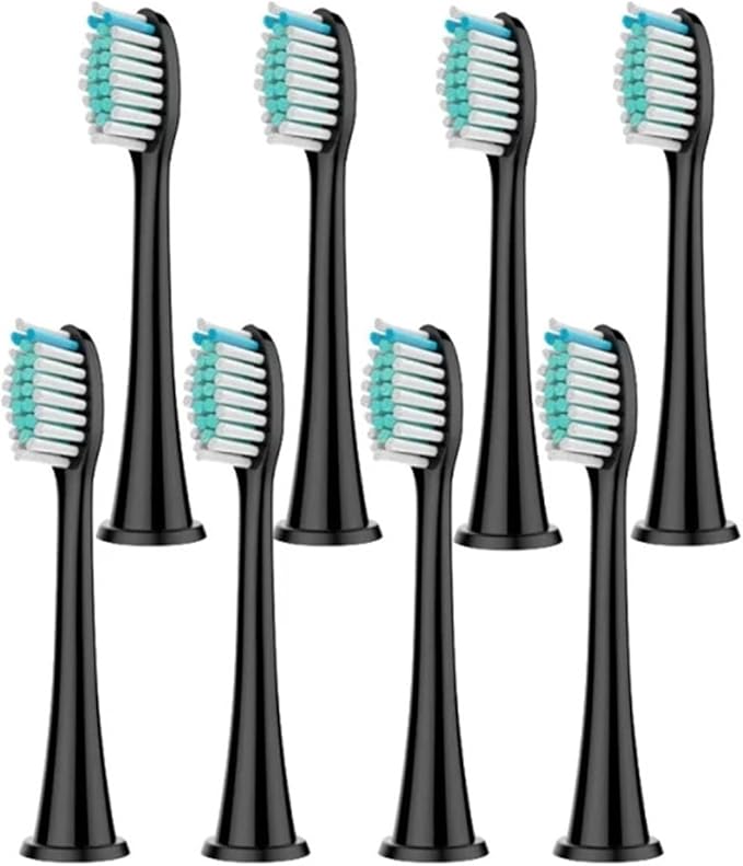 Electric Toothbrush Head(8pcs Black)