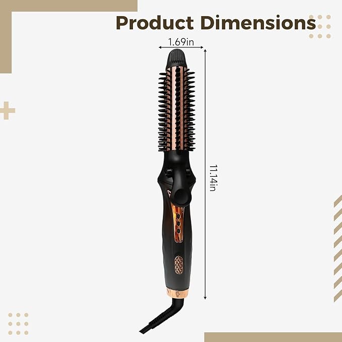 Hair Straightener And Curler 360° Rotatable Cord Quick Heating Multifunctional Automatic Hair Styling Tool 40 W Power Adjustable Temperature 2-In-1 Us Plug