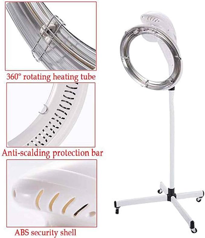 950w Hood Dryers for HairdressingHair Salon Colour ProcessorHood Dryers for HairdressingTemperature &amp Height AdjustableHair CareCold HotHair DyeingIncite OilPermStanding Hair Dryer