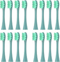 16pieces Replacement Brush Heads Compatible with Oclean SonicX/X Pro/ Z1/ SE / F1 / One / PW01/03/05/07/09 P5 Electric Toothbrush Heads(16 Green)