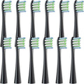 12pcs Replacement Brush Heads Compatible for X/X PRO/ Z1/ F1/ One/Air 2 /SE Toothbrush Soft Bristle Nozzles(12Black)