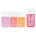Touchland JUICY BLISS SET Power Mist Hydrating Hand Sanitizer Spray (Watermelon Berry Peach) 1 FL. OZ. + Lush Tropicale Body &amp Hair Fragrance Mist 2 FL. OZ. + Travel Size Set