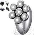 Head Shavers for Bald Men Super Electric Shavers for Men 7D Floating Rotary Razor Cordless USB Rechargeable Multifunctional Grooming Kit with LED Display