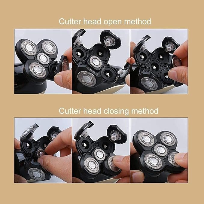 Electric Razor for MenMen's 4 in 1 Cordless Electric Rotary ShaversWaterproof USB Rechargeable Electric Shaver