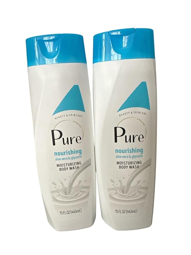 Pure Nourishing Aloe Vera &amp Glycerin Moisturizing Body Wash 15oz pack 2