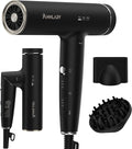 ANNLARY Plasma Ion Hair Dryer with Diffuser for Curly Hair 110000 RPM Professional High Speed Blow Dryer with Plasma Ion 1500W Foldable Travel Hairdryer with 6.5 Ft Cord Fast Drying for Women Men