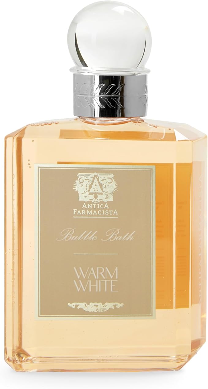 Antica Farmacista Bubble Bath - Relaxing Foam Bath with Honey Jojoba Oil &amp Aloe Vera - Luxury Gift for Any Occasion - Warm White 16 fl oz