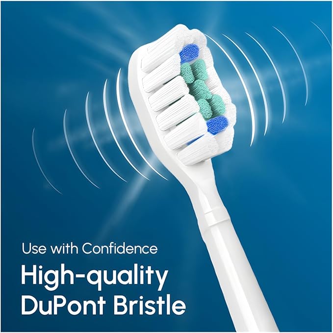 Compatible for Replacement Toothbrush Heads Compatible with Philips Sonicare Electric Brush Head 1100 2100 4100 5100 5300 6100 7500(White-12 Pcs)