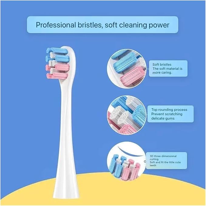 Replacement Toothbrush HeadCompatible for Oclean Electric A1K/K3/K3PRO/P3K6/P3K7 Soft Bristles Accessory(8pcs)