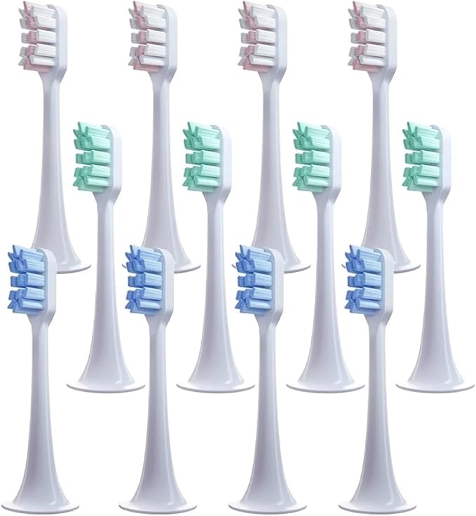 8 Replacement Heads Compatible for T300 and T500 Sonic Electric toothbrushes(8 Pink)