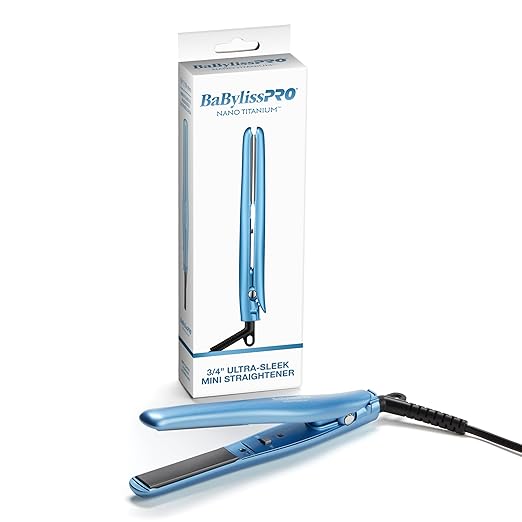 BaBylissPRO 3/4 Ultra-Sleek Mini Straightener Flat Iron