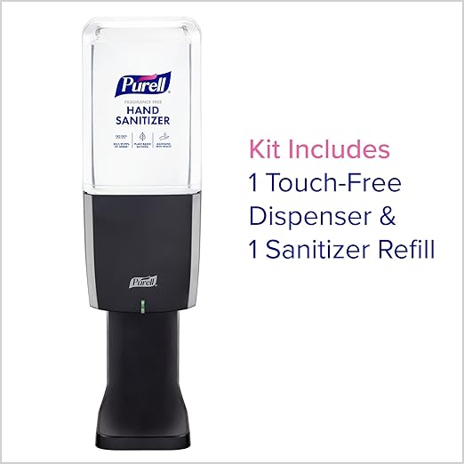 PURELL ES10 Sanitizer Starter Kit Automatic Graphite Dispenser with 1200 mL PURELL Advanced Hand Sanitizer Foam Refill (Pack of 1) - 8353-1G