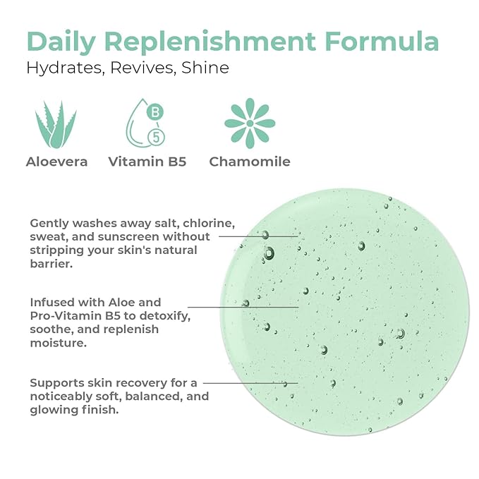 OLIOLI Daily Detox Shampoo &amp Body Wash 15.2oz Set | Clarifying Detox Shampoo with Aloe Vitamin B5 | Detoxifying Aloe Vera with Pro-Vitamin B5 &amp Botanicals
