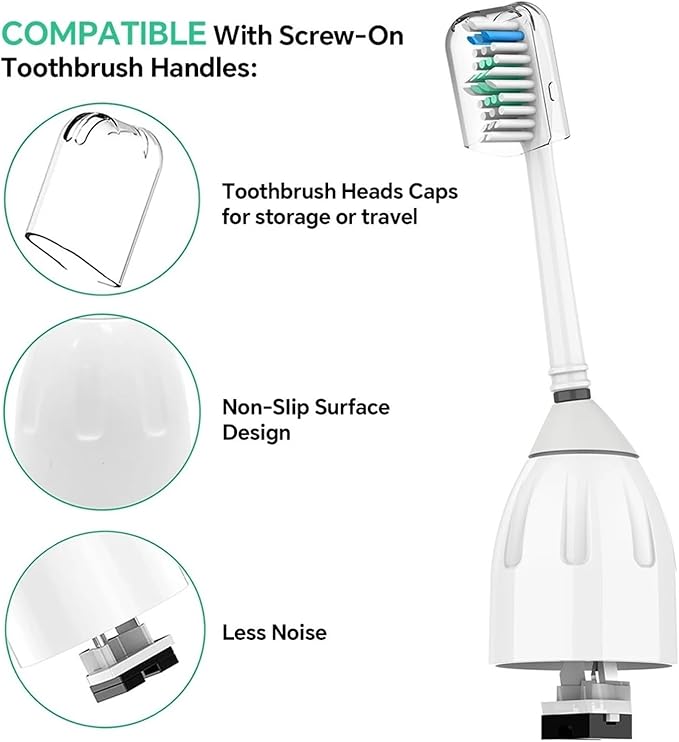Compatible for Replacement Toothbrush Heads Compatible with Philips Sonicare Screw-on E Series Electric Brush Head Xtreme Essence Elite Advance(2 Pcs)