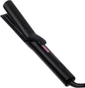 Trademark Beauty Airflow Styling Flat Iron 2 in 1 Hair Straightener &amp Curler Ceramic Plates Tourmaline Coating 360 Degree Air Vents Sunny Styler - Black