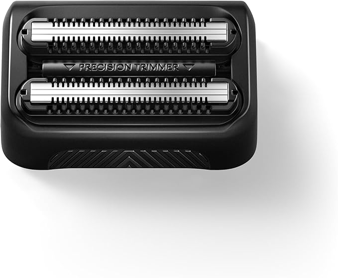 MANSCAPED® The Chairman™ PRO Men’s Replacement Stubble Trimmer Blade - SkinSafe® Stainless Steel Trimmer Blade for Face Shaver with 2 Length-Setting Combs Magnetic Blade Head Attachment (1-Pack)