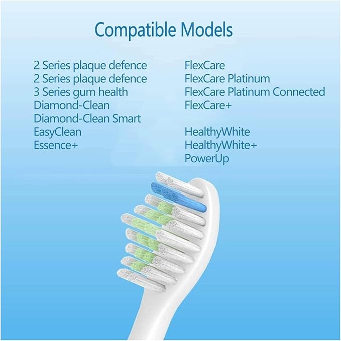 16pcs Toothbrush Heads Replacement Brush Compatible for EasyClean Gum Health(16pcs Black)