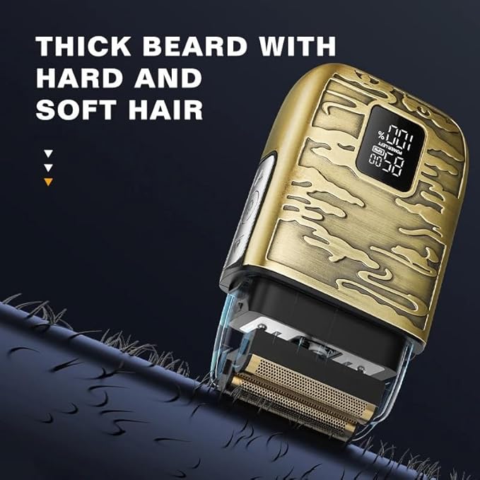 Electric Razors for Men All Metal Digital Display Men's Electric Shaver Full Body Washing Household Electric Razor Hair Salon Bald Hair Clipper