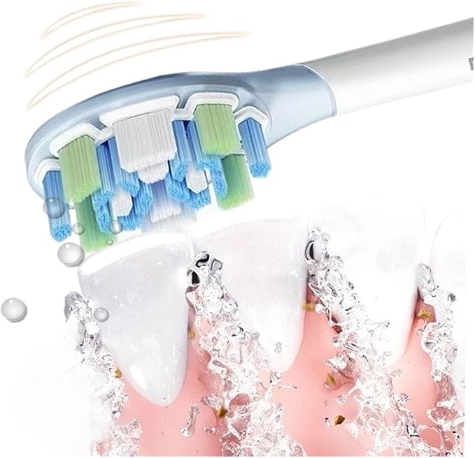 Compatible for Electric Toothbrush Brush Head 3PCS Heads Sonic Vibration Accessories Set(Clean Version)