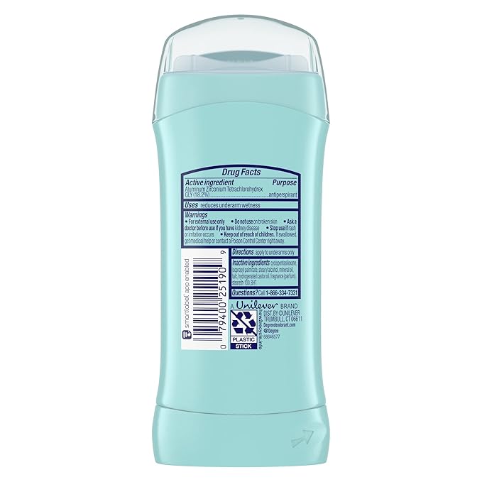 Degree Deodorant Womens Motion Sense Shower Clean 2.6 Ounce (Pack of 3)