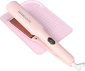 Flat Iron Hair Straightener – 1.7”Wide Ceramic Plate with Negative Ionic Technology Digital Temp Control &amp Dual Voltage for Curly/Thick/Coily Hair