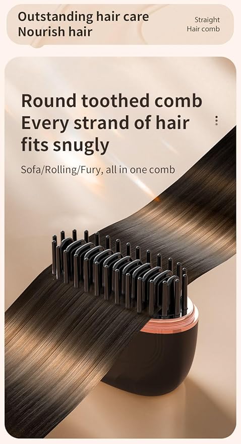 Mini Straightener Brush Rechargeable Portable Mini Straightener Capsule Hair Straighteners &amp Styler 3-Speed Temperature Control Lightweight and Portable (Mix)