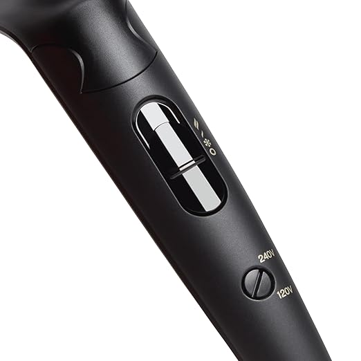 ghd Flight+ Travel Hair Dryer ― 1300w Professional Portable Hair Volumizer Suitcase Friendly Lightweight Powerful and Compact Blow Dryer with Luxurious Travel Case ― Black
