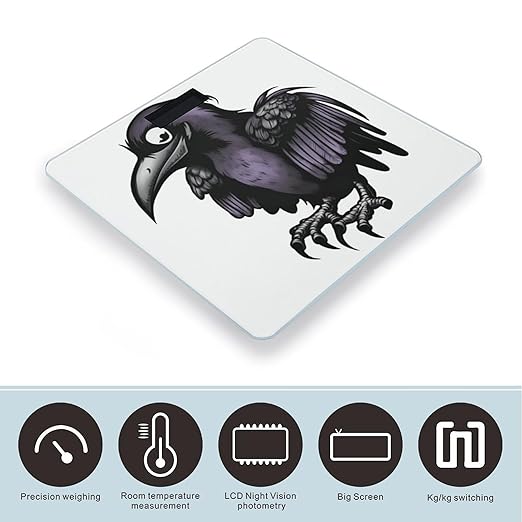 Ravens Scale for Body Weight Highly Accurate Digital Bathroom Body Scale Digital Bathroom Scales for People Anti-Slip Large LCD Display Smart Scales